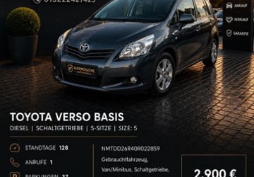 Toyota Verso 209.000 km 2.900 &euro; Alsdorf 52477